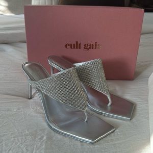 CULT GAIA RHINESTONE HEELS
